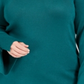 JM Collection Women's Plus Grommet Detail Sweater Green Size OX