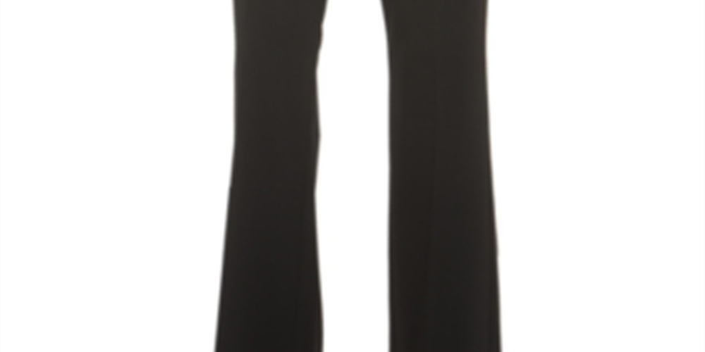 Alfani Women's Curvy Fit Casual Trouser Pants Black Size 6