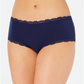 Jenni Women's Lace Trim Hipster Underwear Blue Size XXL