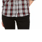 Charter Club Women's Plaid Cotton Button up Shirt  Black Size Petite L