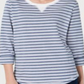 Karen Scott Women's Zoe Sweatshirt  Blue Size X-Large