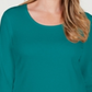 Karen Scott Women's Cotton Scoop Neck Top Green Size Petite L