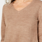 Karen Scott Women's V Neck Sweater Brown Size X-Large