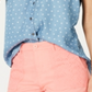 Style & Co Women's Short Sleeve Shirt  Blue Size Medium
