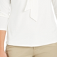 Charter Club Women's Woven Tie Top White Size Medium