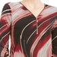 JM Collection Women's Printed Zipper Trim Tunic  Black Size Medium