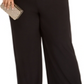 Betsey Johnson Women's Plus Illusion Trim Wide Leg Jumpsuit BlackSize 16W