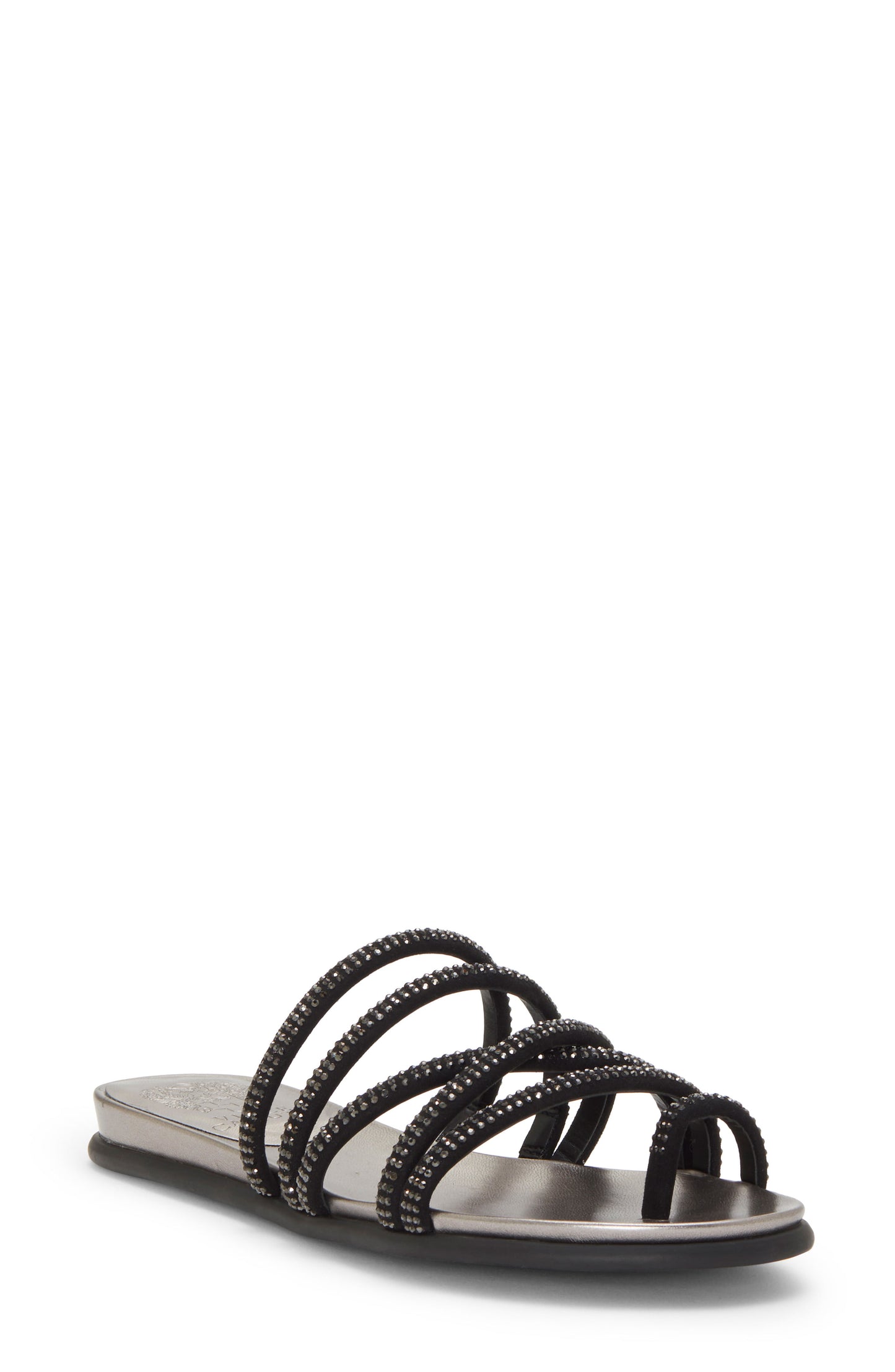 Vince Camuto Women's Ezzina Flat Sandal Black Size 11
