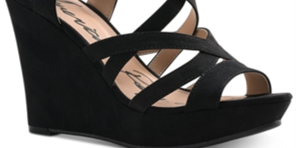 American Rag Women's Arielle Open Toe Casual Platform Sandals Black Size 10 M