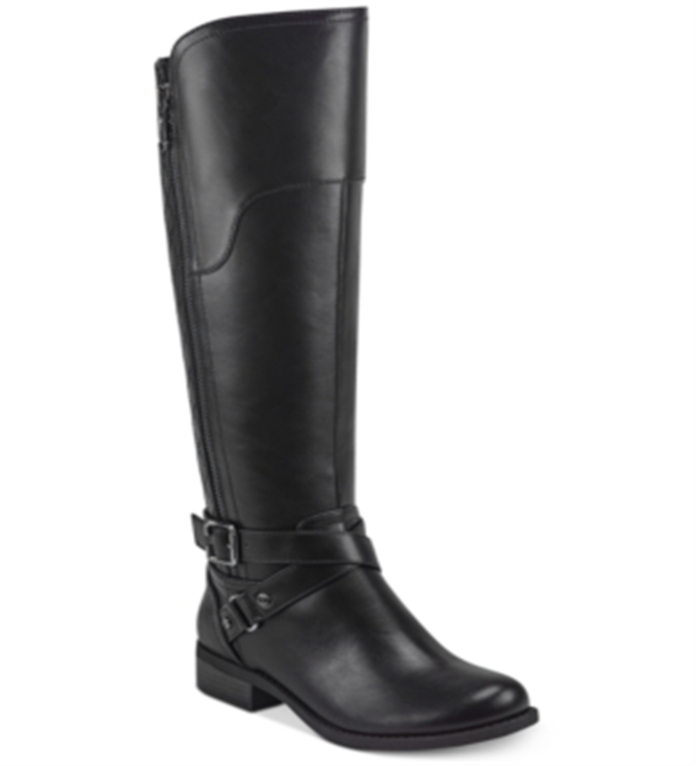Guess Women's Haydin Faux Leather Riding Boots  Black  Size 6 M