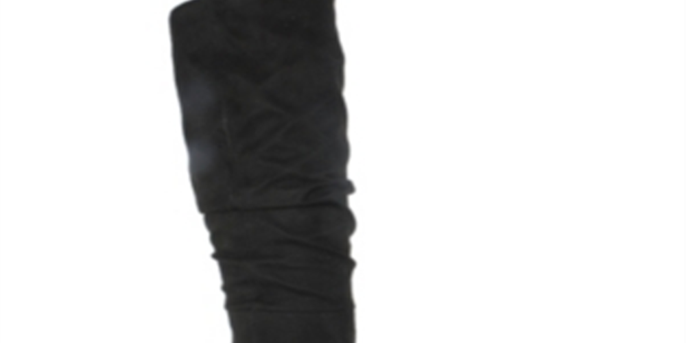 White Mountain Women's Trunell Tall Slouch Boot Black Size 6.5 M