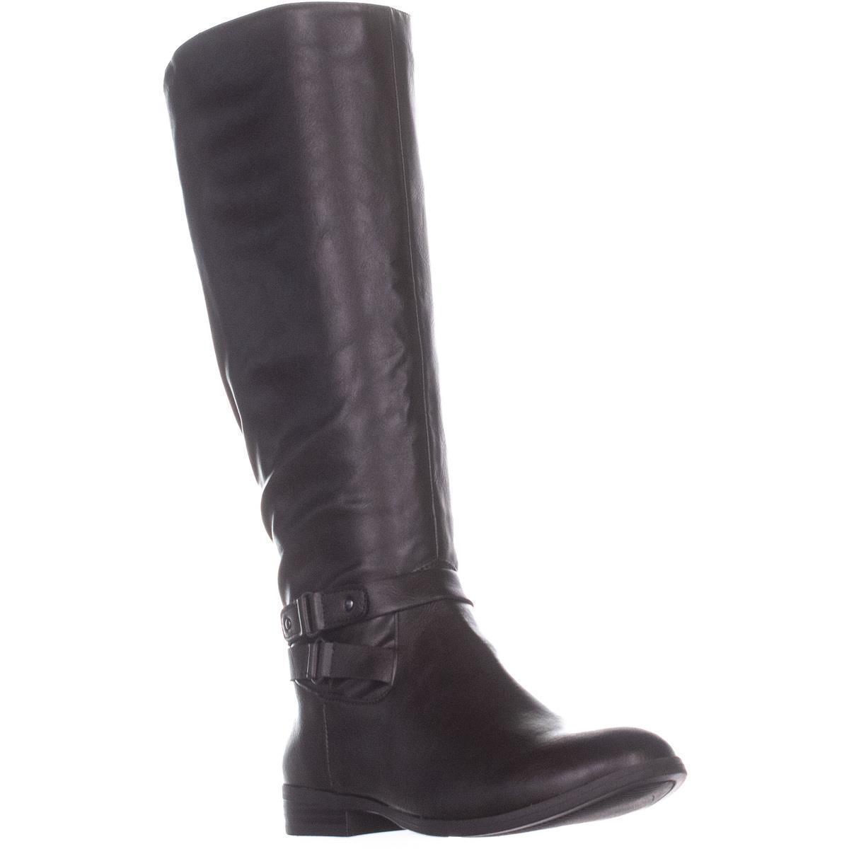 Style & Co Women's Kindell Faux Leather Riding Boots Brown Size 5 M