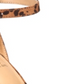 Material Girl Women's Blaire 5 Animal Print Ankle Strap Pumps Brown Size  9.5 M