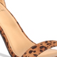 Material Girl Women's Blaire 5 Animal Print Ankle Strap Pumps Brown Size  9.5 M