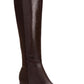 Calvin Klein Womens Freeda Leather Knee-High Boots Brown Size 5 M