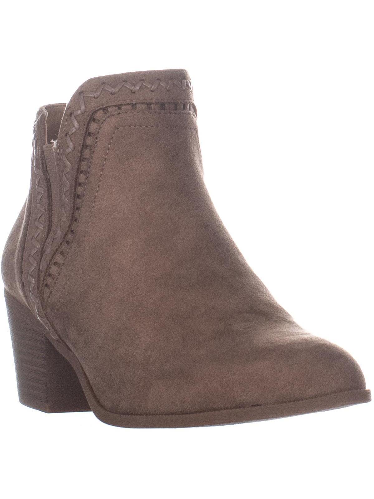 Style & Co Women's Merida High Ankle Block Heel Boots Brown Size 6 M