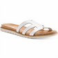 अमेरिकन रैग महिलाओं के दानाह फैब्रिक ओपन टो कैज़ुअल स्लाइड सैंडल सफ़ेद साइज़ 9M