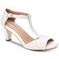 Giani Bernini Women's Claraa Open Toe Casual T-Strap Sandals White Size 11