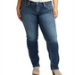 Silver Jeans Co.Women's Trendy Plus Suki Straight Leg Jeans Blue Size 16x30