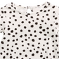 First Impressions Baby Girl's Cheetah Print Bell Sleeve Cotton Bodysuit White Size 6-9MOS