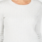 Karen Scott Women's Cable Knit Scoop Neck Sweater White Size PSM