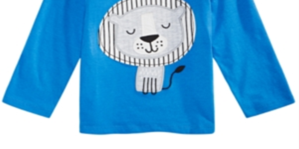 First Impressions Baby Boy's Lion-Print T-Shirt Blue Size 12Months