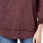 Style & Co Women's Embroidered Cotton Roll Tab Sleeve Top Red Size X-Small