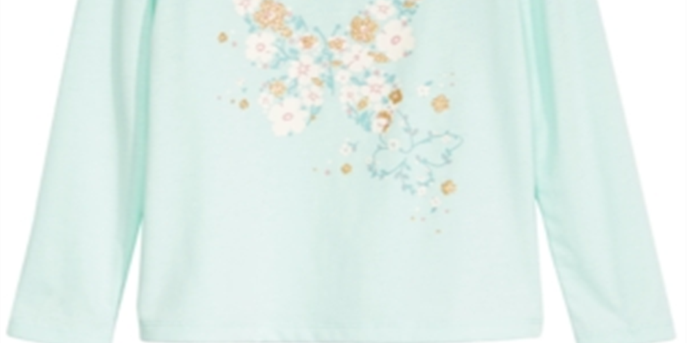 Epic Threads Toddler Girl's Butterfly Flower T-Shirt Various Blue Size 4T