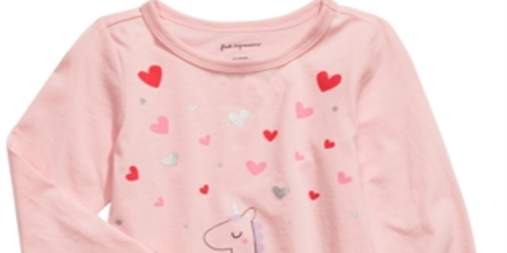 First Impressions Baby Girl's Dancing Unicorn T-Shirt  Pink Size 12Months