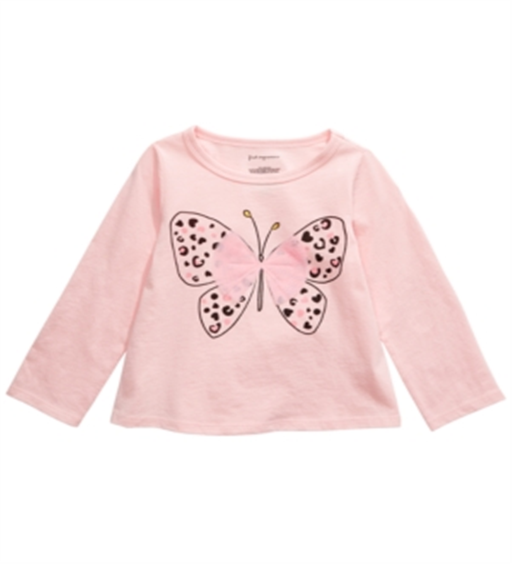 First Impressions Toddler Girl's Cotton Butterfly T-Shirt  Pink Size 4T
