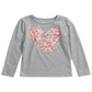 Epic Threads Toddler Girl's Heart T-Shirt Gray Size 3T
