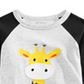 First Impressions Infant Boy's Giraffe Print T-shirt Gray Size 3-6 Months