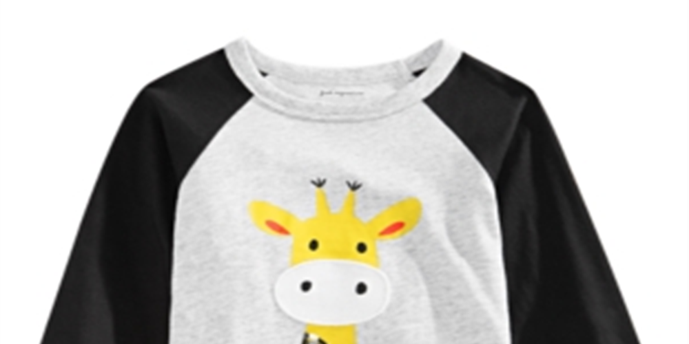 First Impressions Infant Boy's Giraffe Print T-shirt Gray Size 3-6 Months