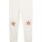 Epic Threads Little Girl's Star Knee Leggings White Size 5