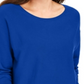 JM Collection Women's Studded Dolman Sleeve Sweater Blue Size X-Small