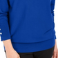 JM Collection Women's Studded Dolman Sleeve Sweater Blue Size X-Small