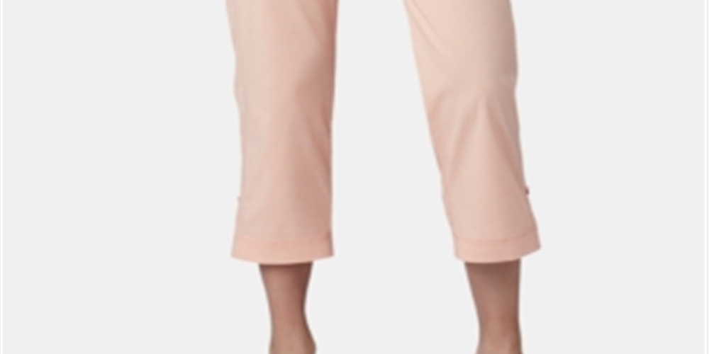 Lee Platinum Women's Cropped Cargo Pants Salmon Size 4 Petite
