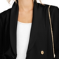 INC International Concepts Women's  Double Breasted Blazer Black Size X-Small