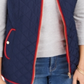Charter Club Women's Colorblocked Quilted Vest Blue Size X-Small