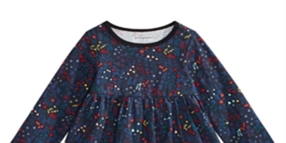 First Impressions Baby Girl's Holiday Floral Tunic T-Shirt  Black Size 24 Months