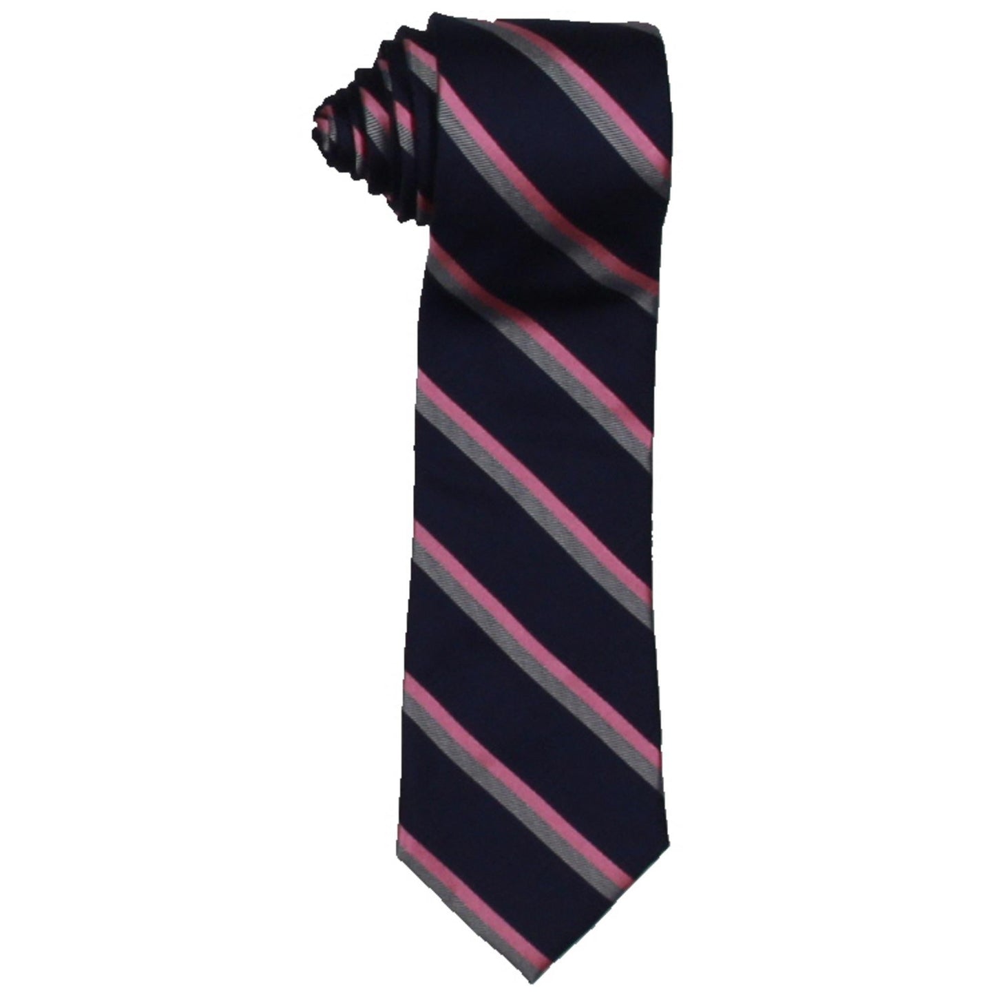Tommy Hilfiger Men's Silk Striped Neck Tie Navy Size Regular