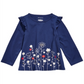 First Impressions Baby Girl's Flower Border Tunic T-Shirt Blue Size 24 Months