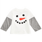 First Impressions Baby Boy's Snowman Print Layered Look Cotton T-Shirt White Size 18 Months