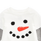 First Impressions Baby Boy's Snowman Print Layered Look Cotton T-Shirt White Size 18 Months
