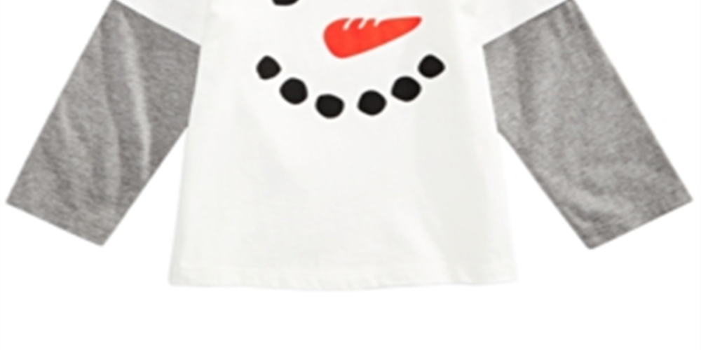 First Impressions Baby Boy's Snowman Print Layered Look Cotton T-Shirt White Size 18 Months