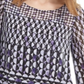 Alfani Women's Printed Bell Sleeve Jewel Neck Top Purple Size XX-Large