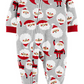 Carter's Unisex Footies Print - Gray Santa Fleece Footie -Gray Size 2T
