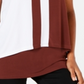 Alfani Women's Colorblocked Sleeveless Top Dark Fudge Size Petite S