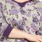 Karen Scott Women's PlusPrinted Fleece Crewneck Top -Purple Size 0X