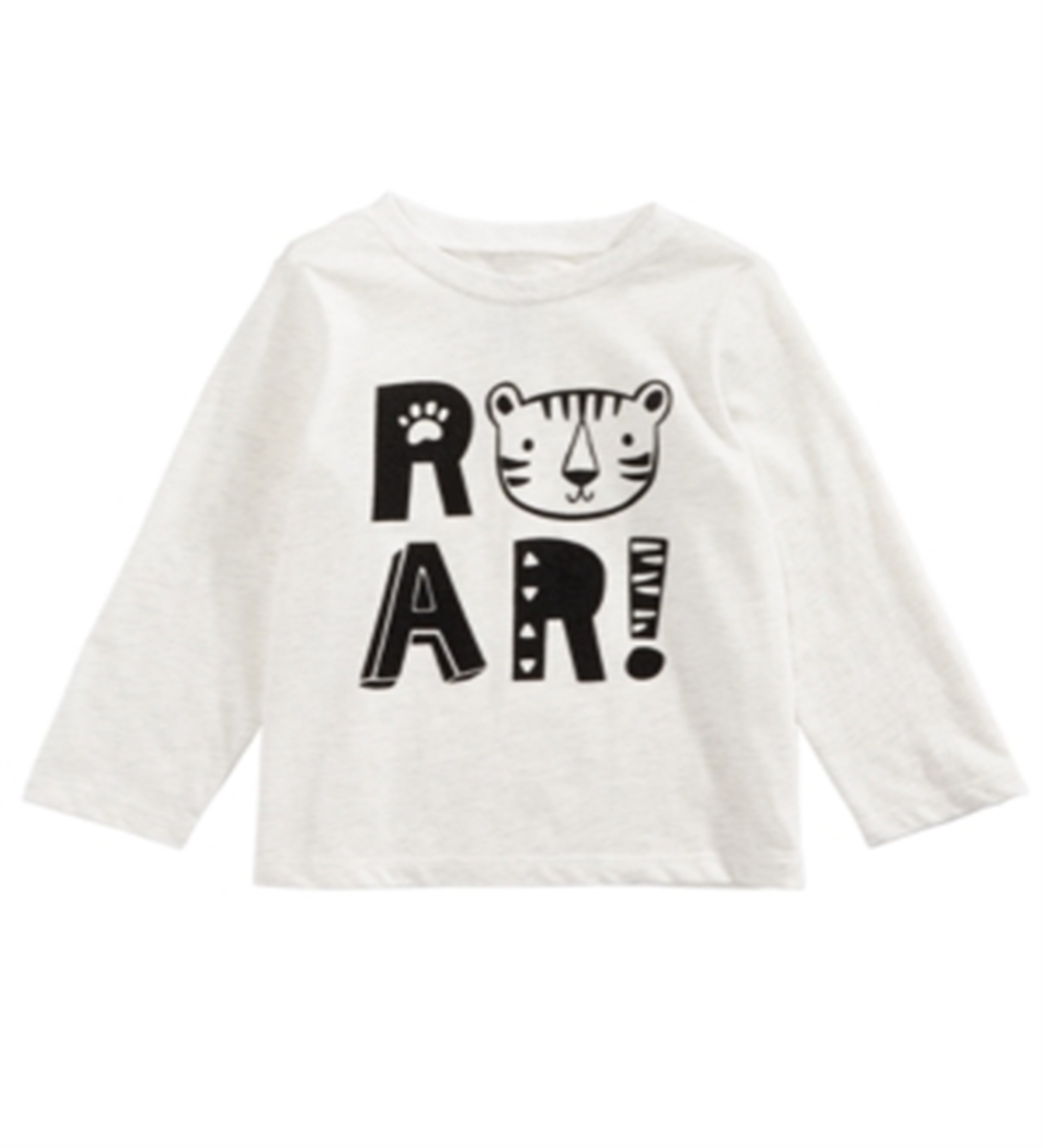 First Impressions Baby Boy's Roar Print T-Shirt White Size 18 Months